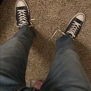 American Eagle straight cut jeans navy blue